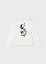 Girls' Long Sleeve T - Shirt with Dog Print (Mayoral)