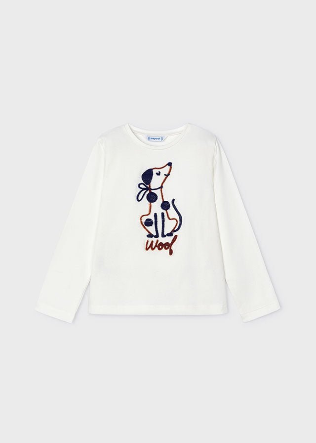 Girls' Long Sleeve T - Shirt with Dog Print (Mayoral)