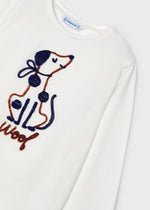 Girls' Long Sleeve T - Shirt with Dog Print (Mayoral)