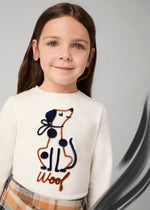 Girls' Long Sleeve T - Shirt with Dog Print (Mayoral)