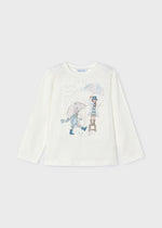 Girls' Long Sleeve T - Shirt with Rainy Day Print (Mayoral)