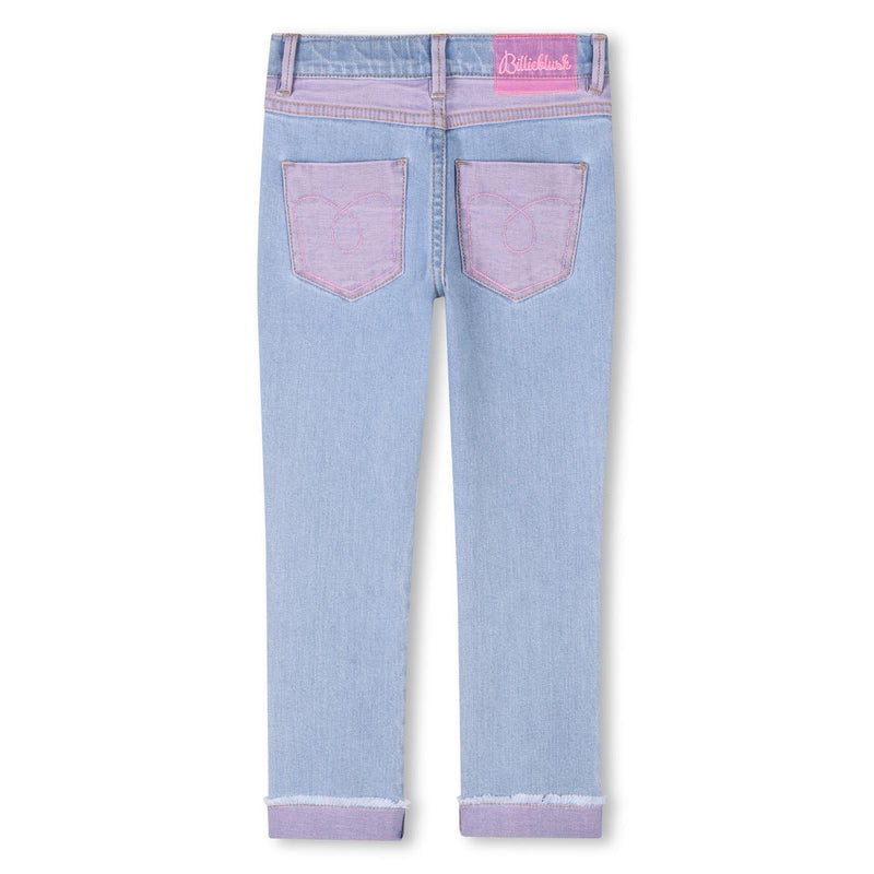 Girls Love Patch Denim Trousers