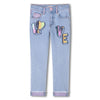 Girls Love Patch Denim Trousers