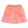 Girls Mesh Skirt with 3D Flower Details