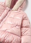 Girls Metallic Pink Puffer Coat (mayoral)