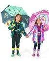 Girls' Metallic Rainbow Puffer Jacket (Tuc Tuc)