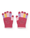 Girls' Multi - Color Striped Knitted Gloves (Tuc Tuc)