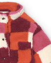 Girls' Multi - Colored Patchwork Fleece Jacket (Tuc Tuc)