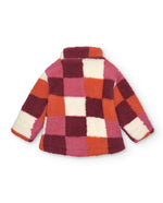 Girls' Multi - Colored Patchwork Fleece Jacket (Tuc Tuc)