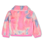 Girls Multicolour Faux Fur Zip Coat