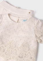 Girls Off - White Occasion Top & Trousers Set