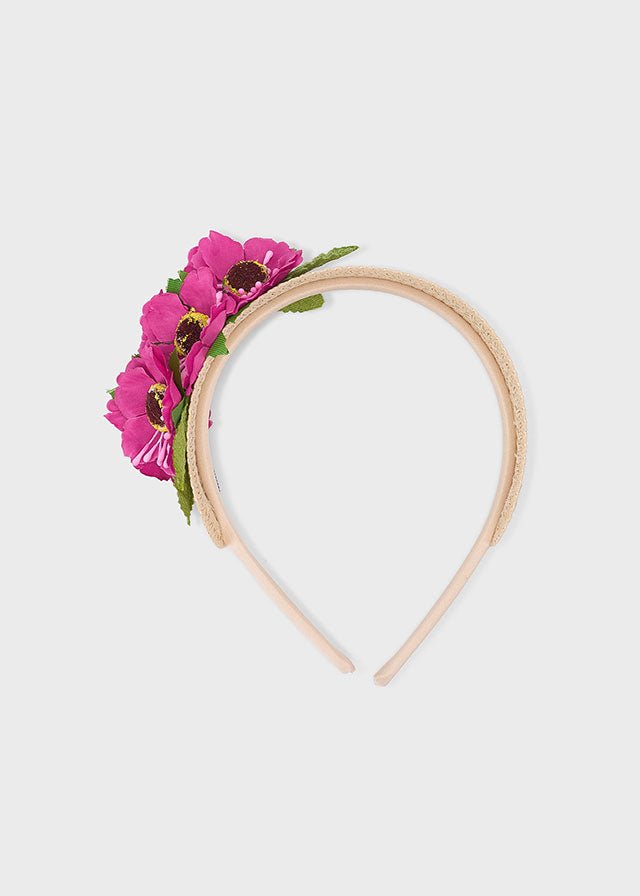 Girls Orchid Flower Headband