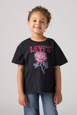 Girls Oversized Western Roses Tee