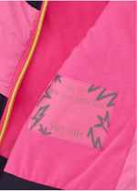 Girls Pink and Navy Hooded Padded Coat