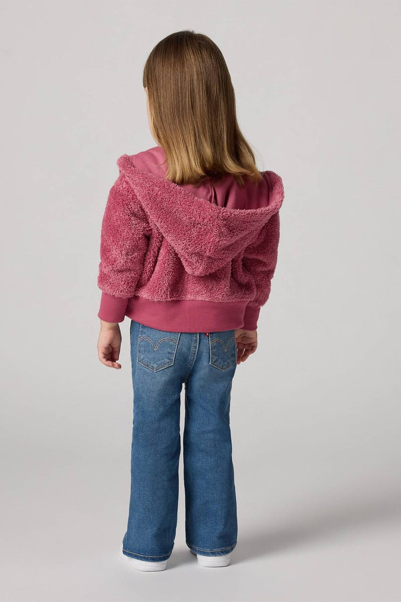 Girls' Pink & Blue Denim Trouser Set (Levis)