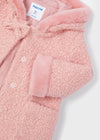 Girls Pink Bouclé Coat (mayoral)