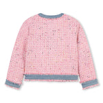 Girls Pink Bouclé Tweed Jacket (Billieblush)