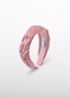 Girls Pink Braided Gauze Headband