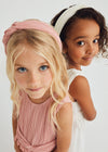 Girls Pink Braided Gauze Headband