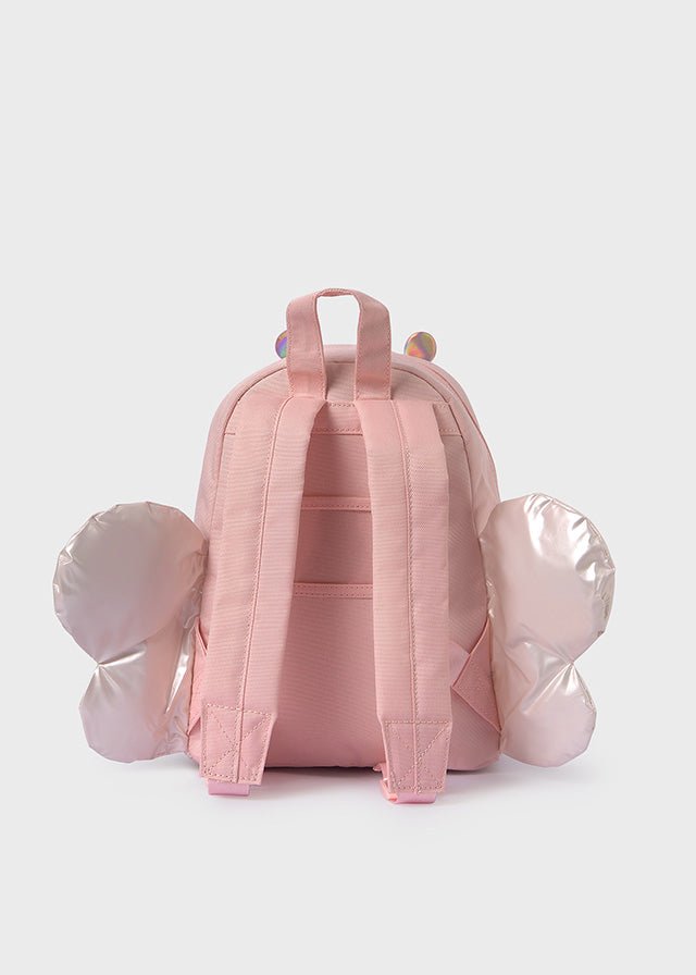 Girls Pink Butterfly Backpack (26cm) (Mayoral)