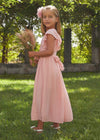 Girls' Pink Chiffon Jumpsuit (Abel & Lula)