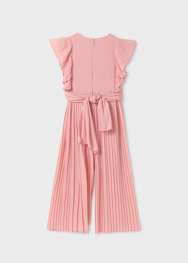 Girls' Pink Chiffon Jumpsuit (Abel & Lula)