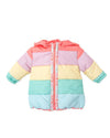 Girls Pink Colourblock Puffer Coat (Agatha Ruiz de la Prada)