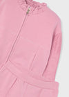 Girls Pink Combined Tracksuit