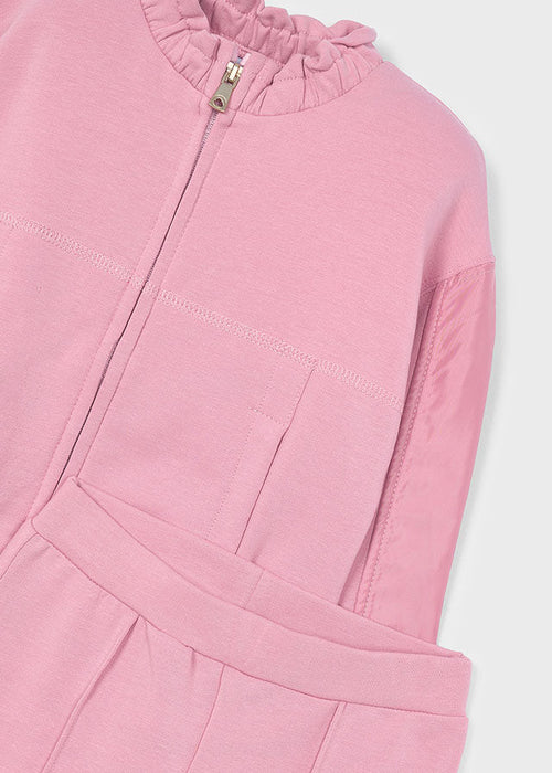 Girls Pink Combined Tracksuit