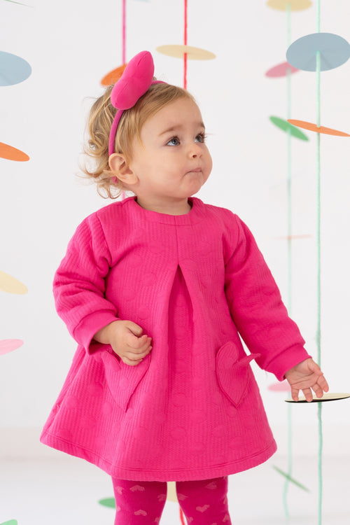 Girls Pink Cotton Dress Set (Agatha Ruiz de la Prada)