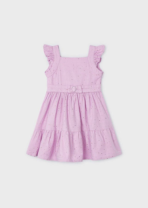 Girls Pink Cotton V-Back Dress (mayoral) - CottonKids.ie - 2 year - 3 year - 4 year