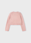 Girls Pink Cropped Knitted Cardigan (mayoral)