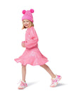 Girls Pink Double Pom Pom Knit Hat