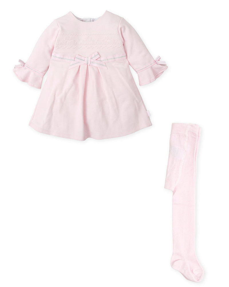 Girls' Pink Dress and Tights Set (Tutto Piccolo)