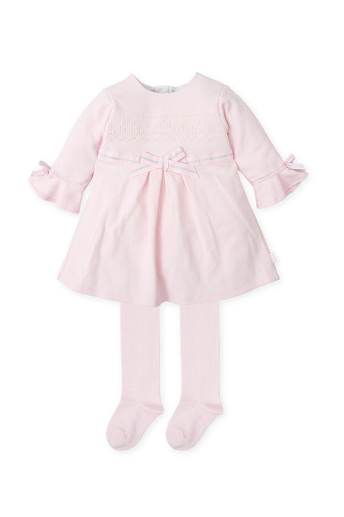 Girls' Pink Dress and Tights Set (Tutto Piccolo)