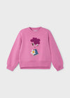 Girls' Pink Embroidered Sweatshirt (Mayoral)