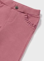 Girls' Pink Fleece Basic Trousers (Mayoral)