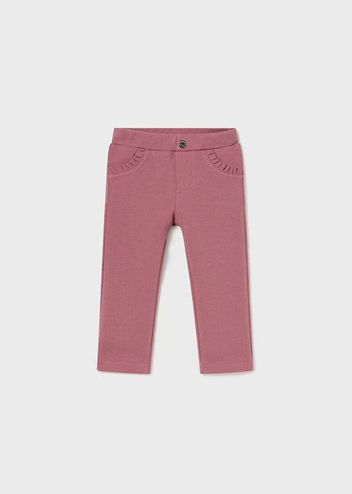 Girls' Pink Fleece Basic Trousers (Mayoral)