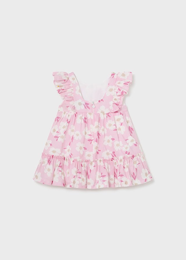 Girls Pink Floral Cotton Shirred Dress (mayoral) - CottonKids.ie - 12 month - 18 month - 2 year