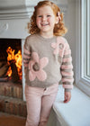 Girls Pink Glitter Corduroy Trousers (mayoral)