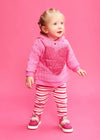 Girls Pink Heart Hooded Set