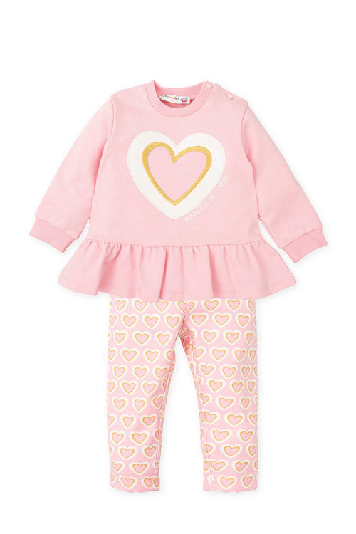 Girls Pink Heart Leggings Set (Agatha Ruiz de la Prada)