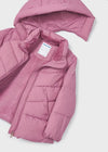 Girls Pink Hooded Puffer Coat (mayoral)