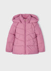 Girls Pink Hooded Puffer Coat (mayoral)