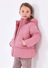 Girls Pink Hooded Puffer Coat (mayoral)