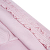 Girls Pink Hoodie with Ruffle Detail