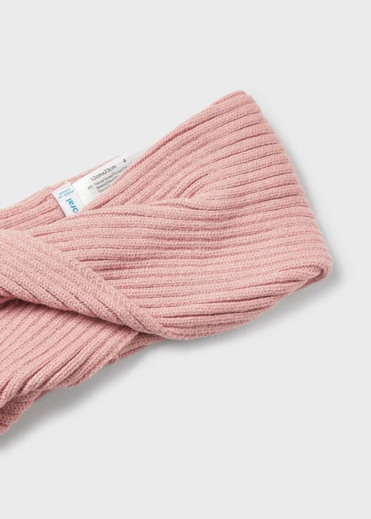 Girls Pink Knitted Hat Set (mayoral)