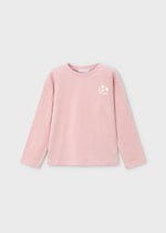 Girls Pink Love You Long Sleeve T-Shirt