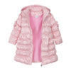 Girls Pink MONTANA Metallic Padded Coat