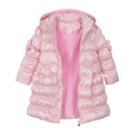 Girls Pink MONTANA Metallic Padded Coat